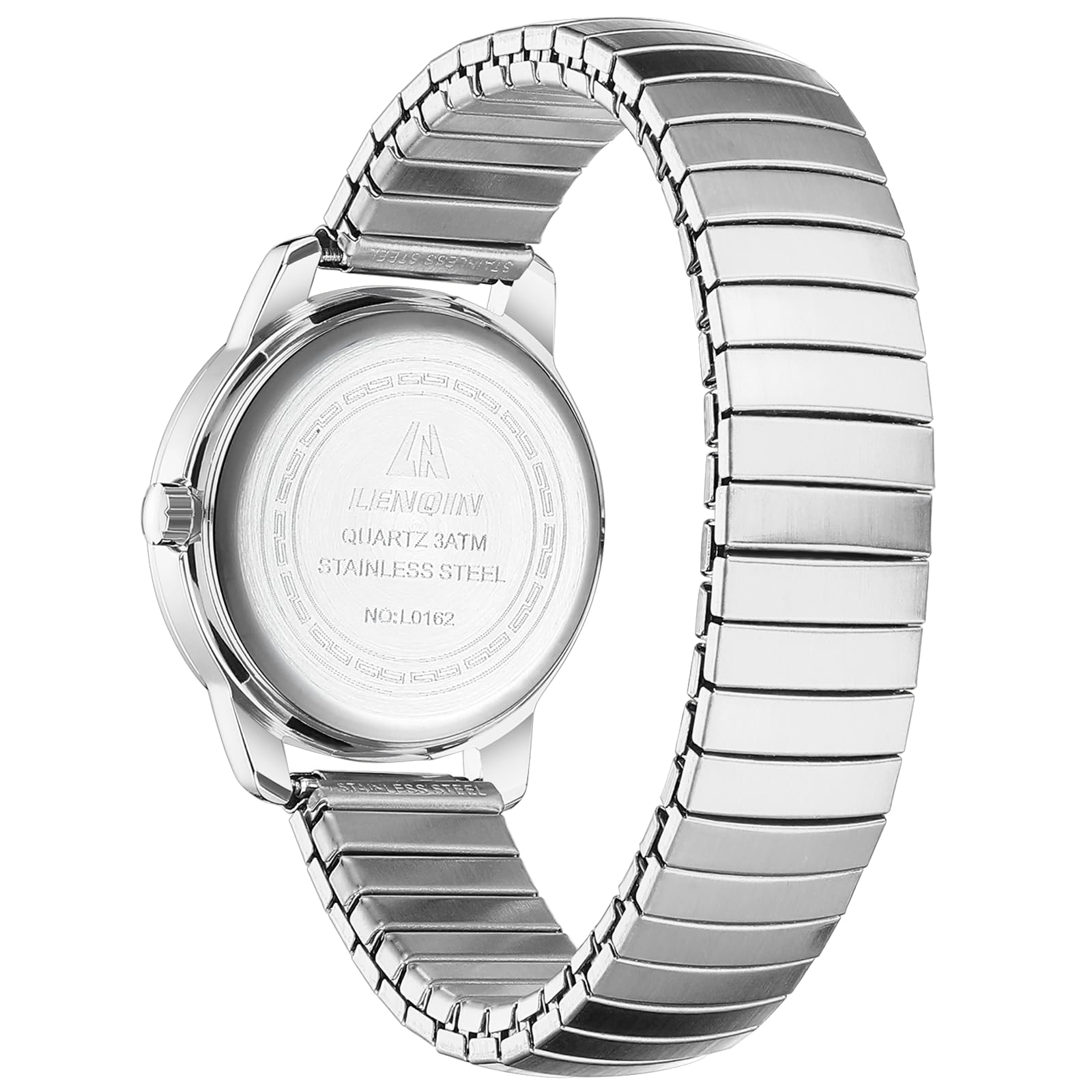 LN LENQIN Orologio da donna Orologi da donna in acciaio inossidabile Orologi impermeabili per donna Orologio da polso analogico al quarzo Cinturino espandibile