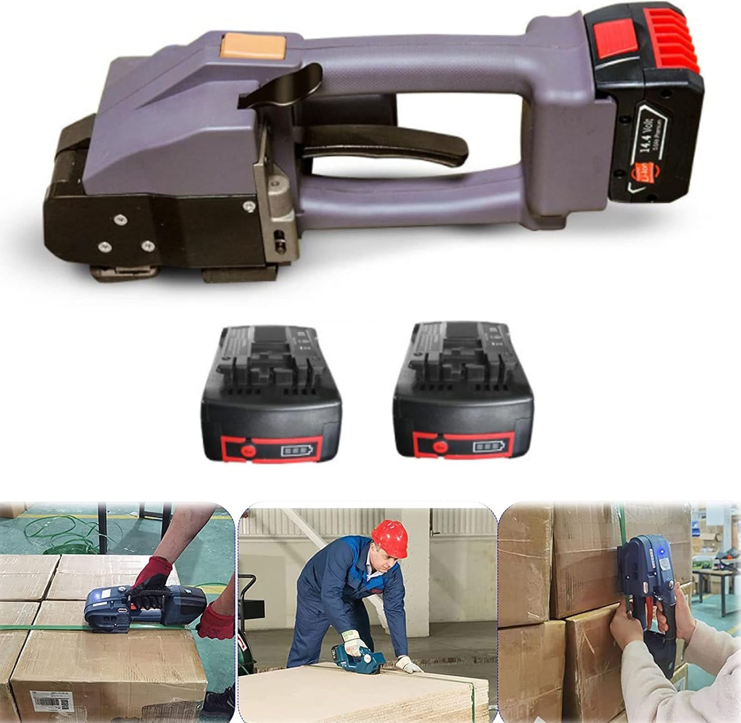 PP PET ストラップ用電動結束工具 自動結束機 5000mha バッテリー駆動 梱包用結束箱 パレット ポータブル梱包機