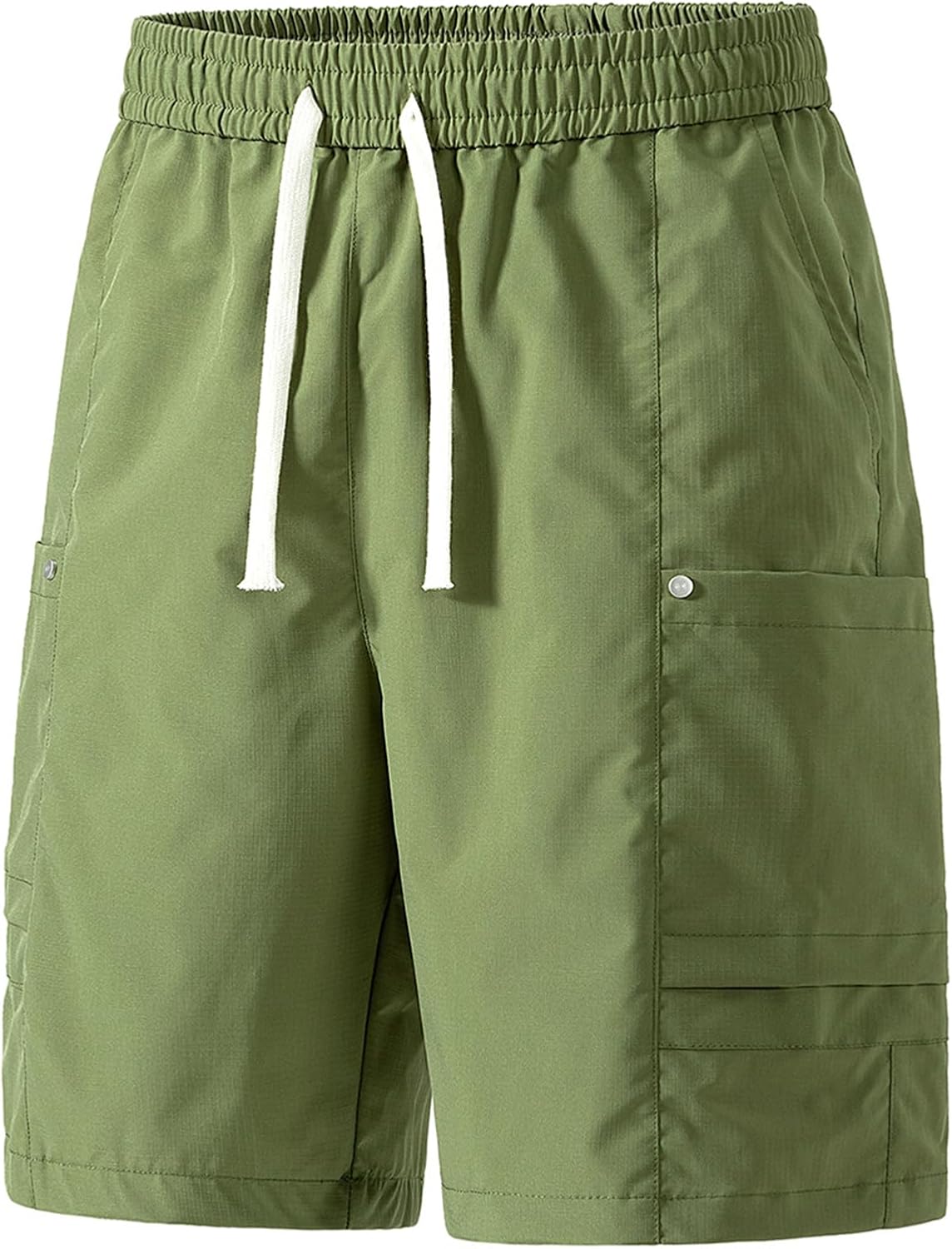 Casual Shorts for Men Stretch Breathable Flowy Sport Shorts Drawstring Cargo Shorts with Multi Pockets for Sport