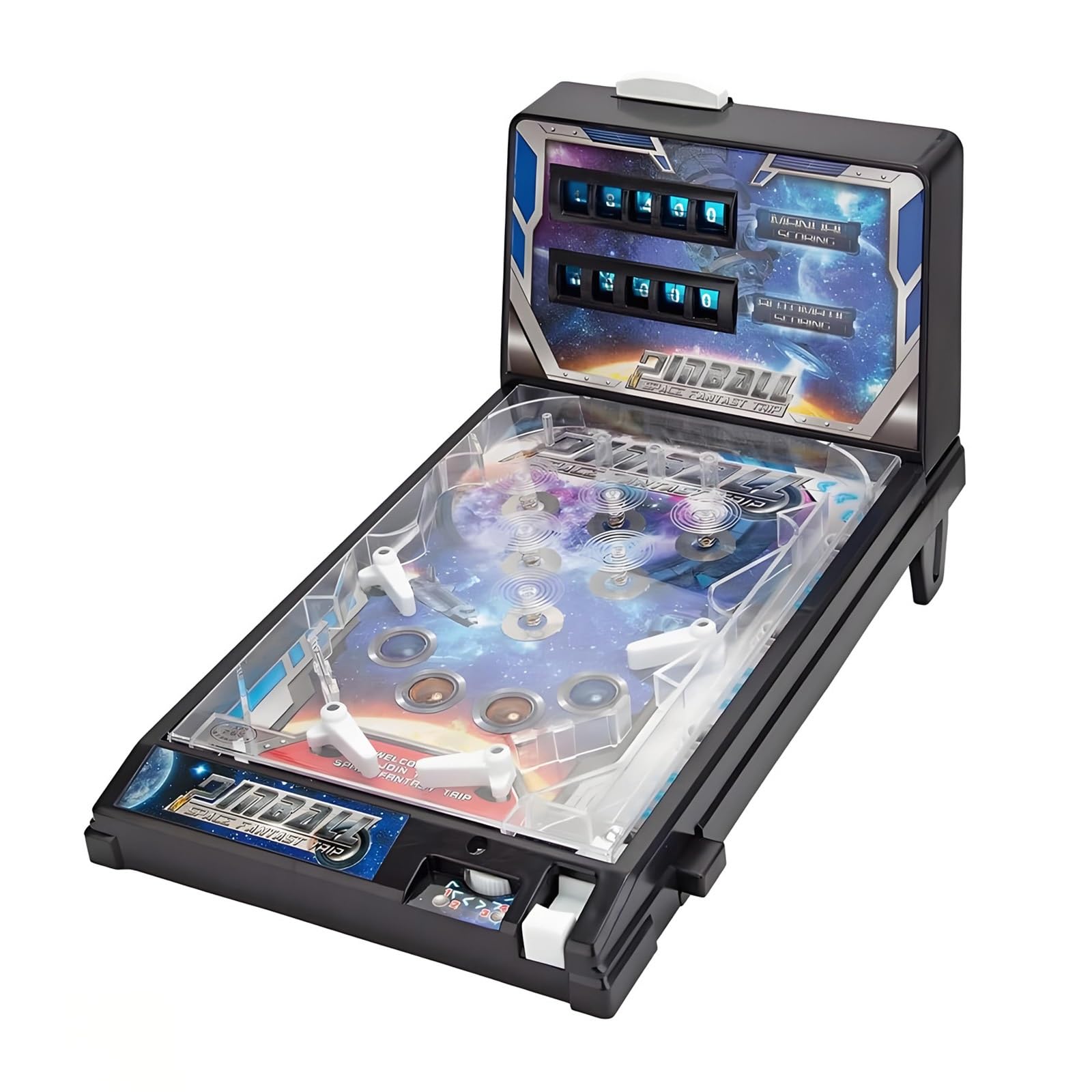 Máquina De Pinball Electrónica De Mesa - Juego De Arcade Portátil Con Luces LED Y Sonido, Para Adultos Y Niños +4 Años | BEQJPHDJ, Incluye Trípode, Material ABS