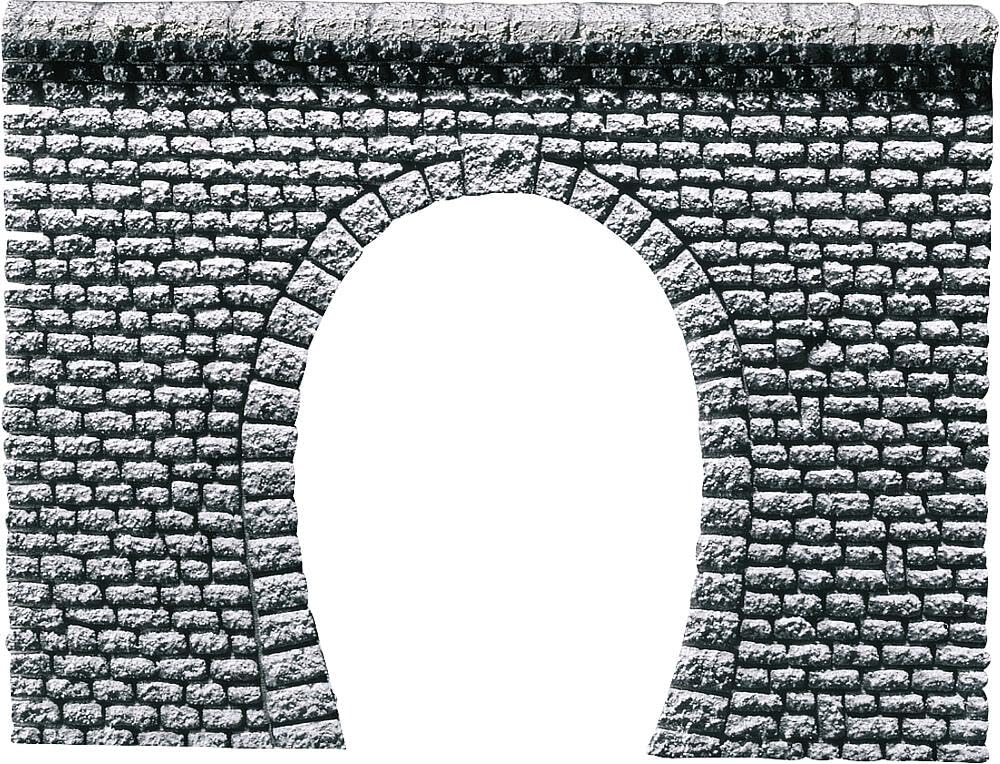 Faller 170880 - Tunnel Portal Professional Natural Stone Cuboid 1 Track