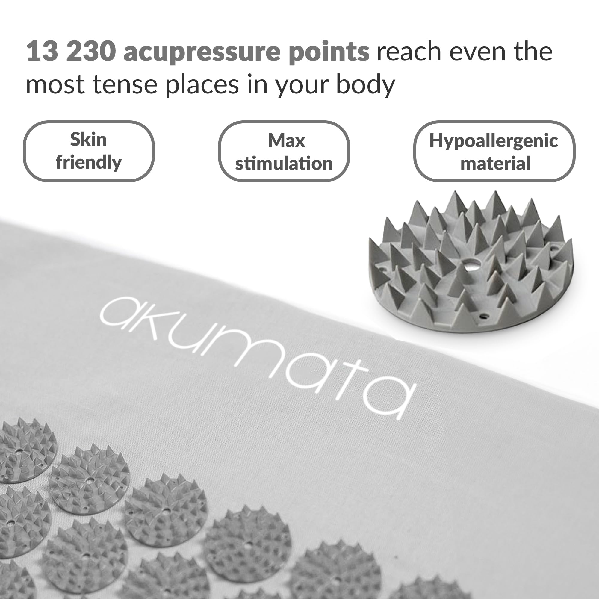 Esterilla Acupresion con almohada - Acupressure Mat XL