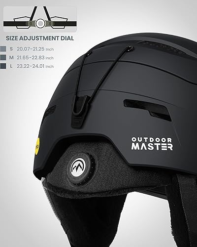 Miniatura 4 de OutdoorMaster ELK MIPS - Casco de esquí, casco deportivo de nieve y snowboard para hombres, mujeres y jóvenes