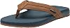 Alpine Swiss Trey Mens Flip Flops | Cushioned Thong Beach Sandals for Men | Non-Slip Soles Mens Shoes Everyday Wear | Arch Support & Heel Cupping | Durable Treaded Sole | Faux Leather Strap Sandals