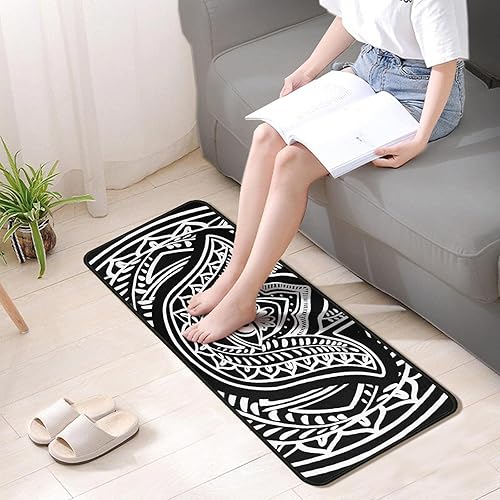 Miniatura 6 de Juego de 2 alfombras de cocina de mal de ojo, psicodélicas, antideslizantes, impermeables, cómodas, para decoración del hogar, sala de estar, 17 x