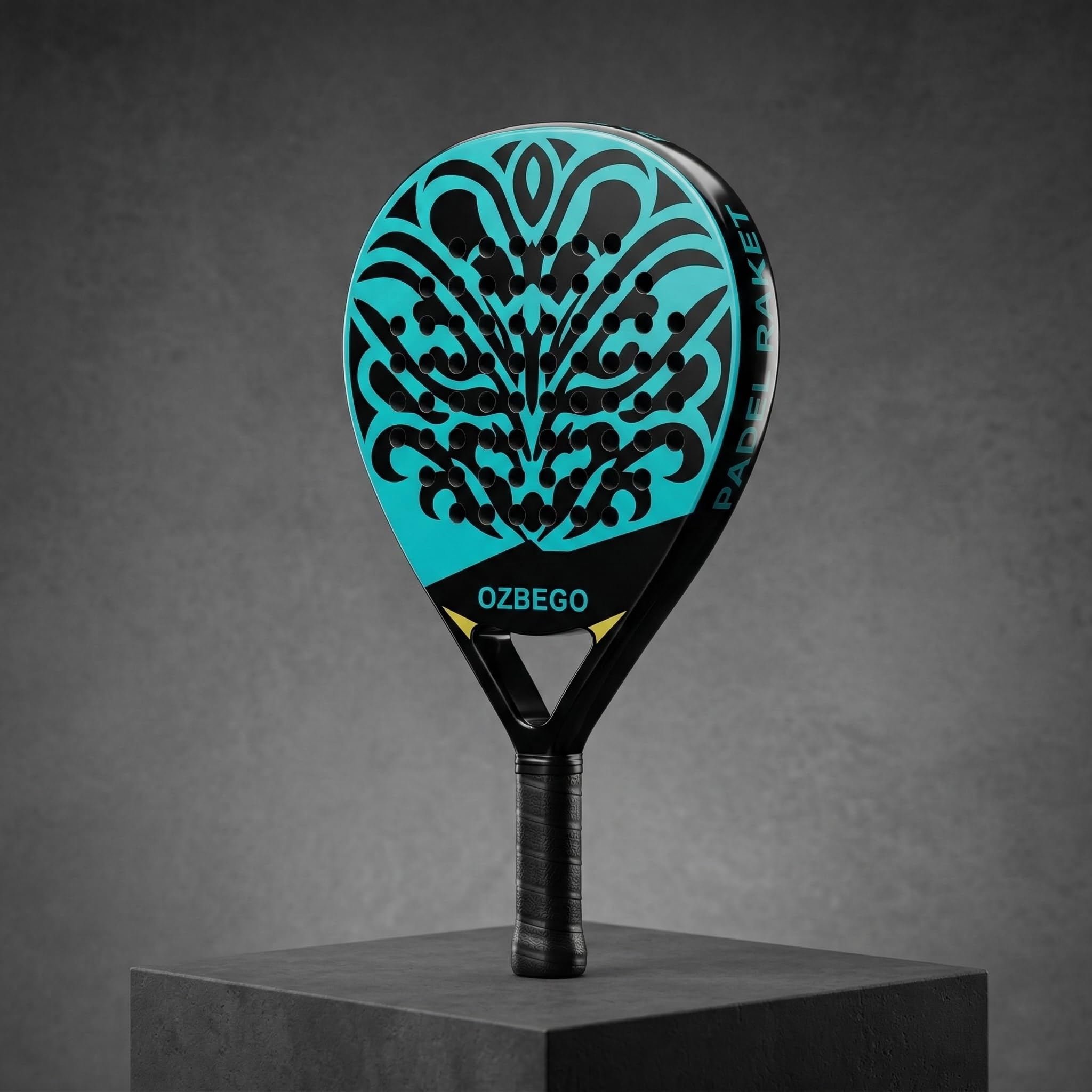 Set 2 Racchette da Padel in Fibra di Carbonio – Nero & Verde – Con Borsa, Overgrip e Accessori – Per Principianti e Avanzati
