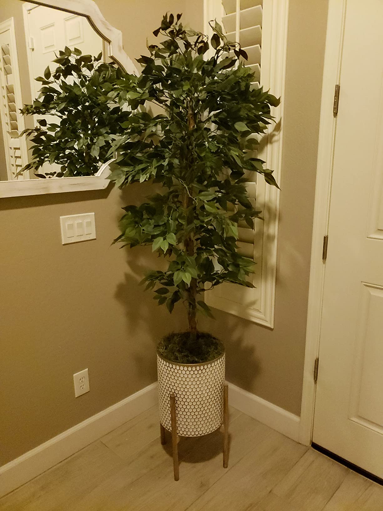 9/mo Finance HAIHONG 5FT Artificial Ficus Trees with Realistic