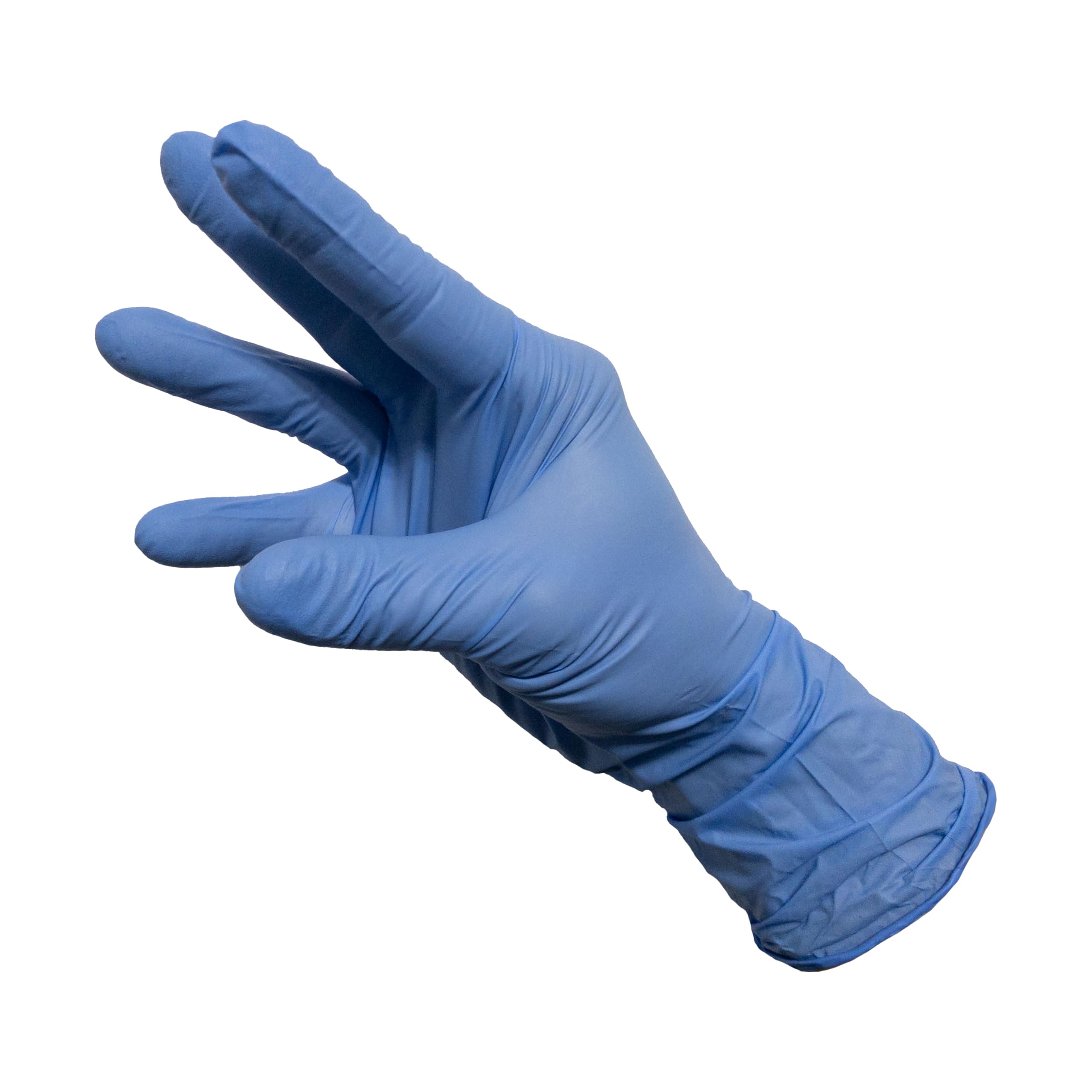 Hygiene VOS Nitril Einweghandschuhe Chrystal Blue – 10 Boxen à 100 Stück, Puderfrei & Latexfrei, Chemikalienbeständig & Durchstichfest, EN 455 & EN ISO 374, Größen S, M, L, XL (XL)