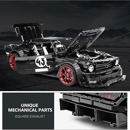 Miniatura 2 de Mould King 13108 Mustang - Kit de construcción de automóviles, bloques de construcción MOC para construir, juguete de regalo para niños a partir de