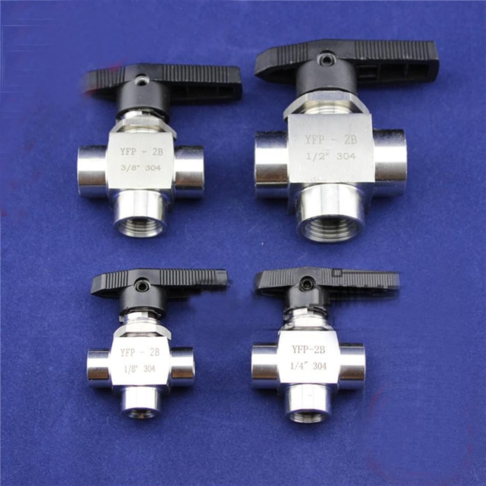Yijian Tema Femenina de 3/4 Pulgadas SS304 Válvula de Bola de Acero Inoxidable de Acero Inoxidable 6.4MPA Aceite de Gas de Agua
