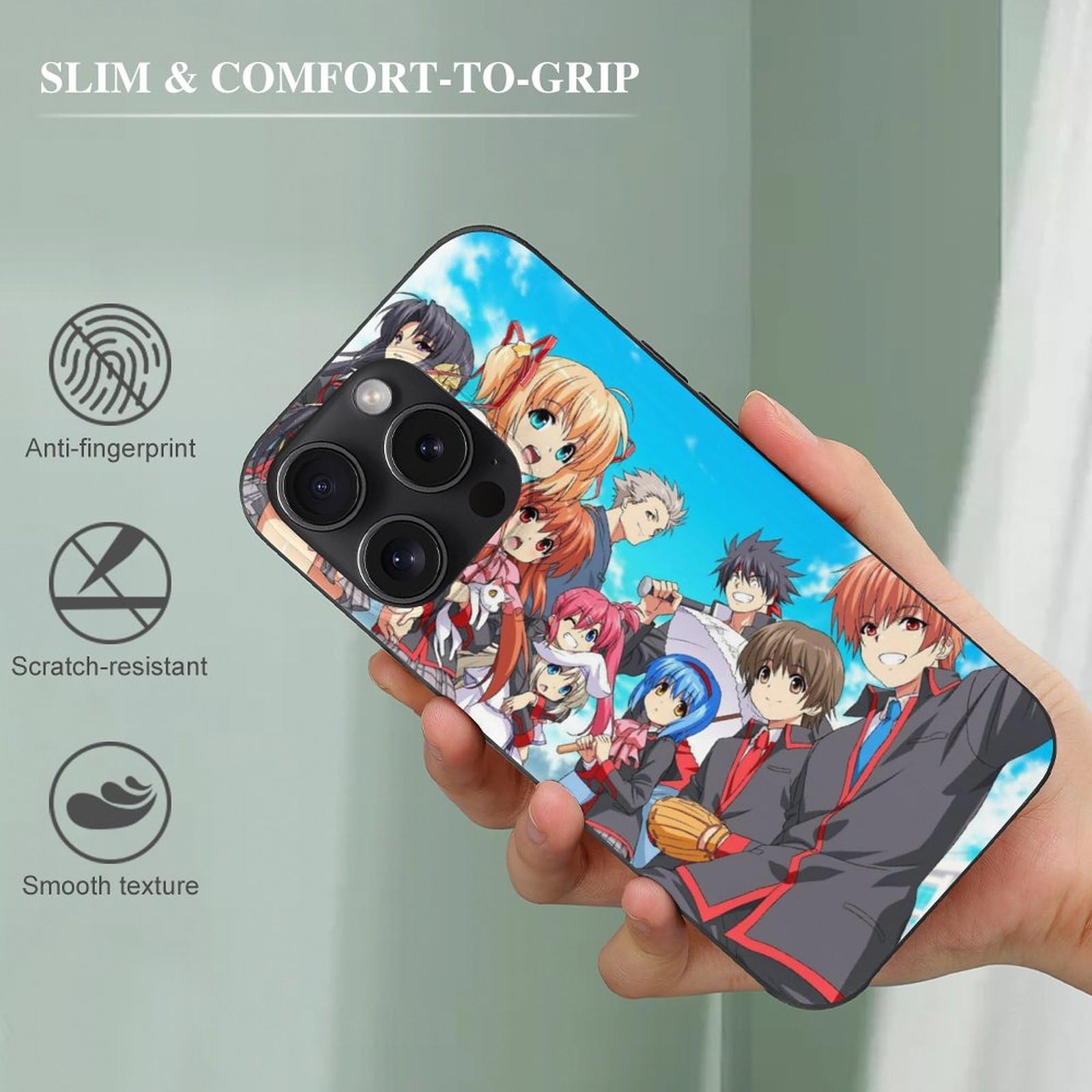 Amazon.co.jp: Iphone15 スマホケース リトルバスターズ 