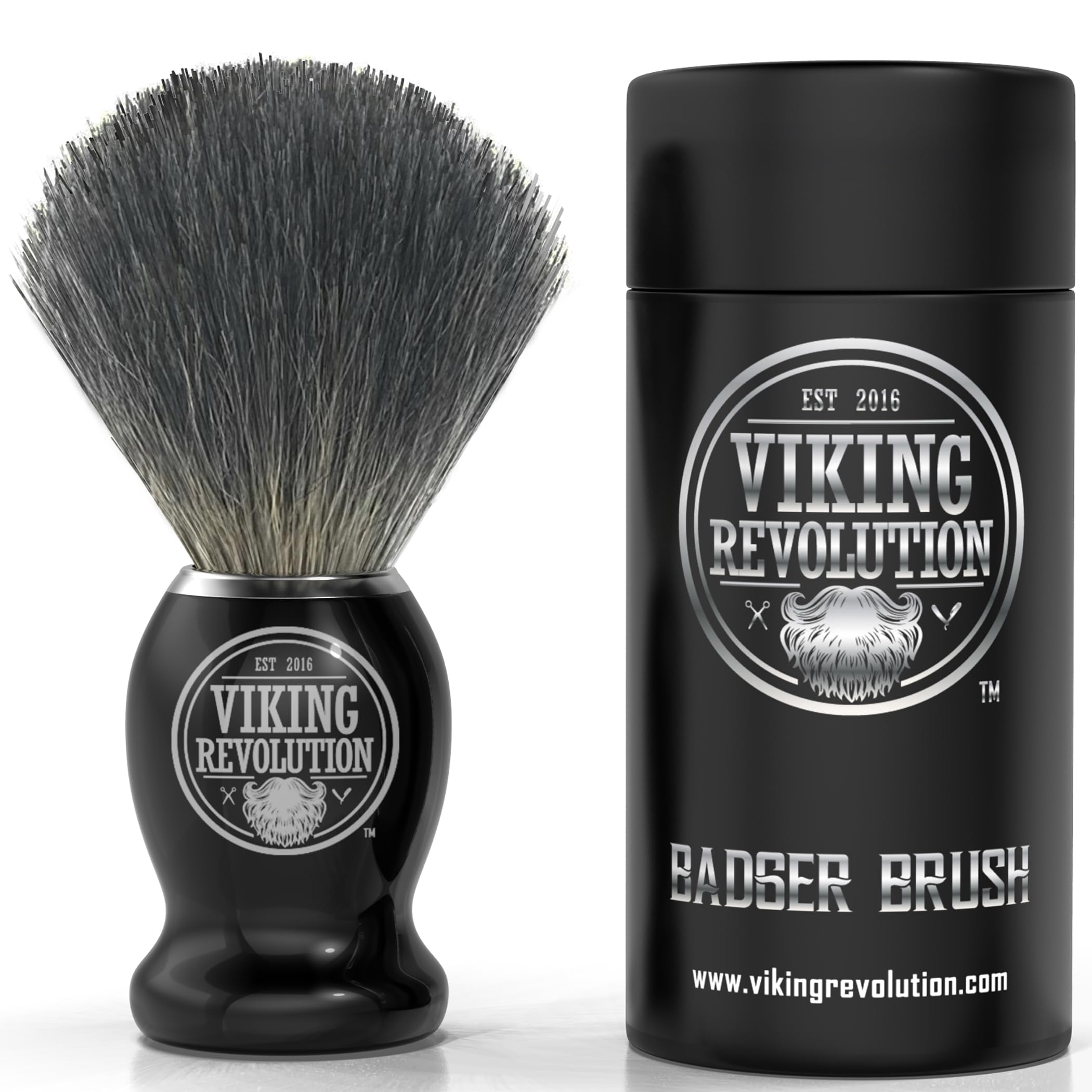 Badger Hair Shaving Brush- Shave Brush for Wet Shave Using Shaving Cream & Soap- Best Shave of Your Life for Safety Razor, Double Edge Razor, Straight Razor or Shaving Razor