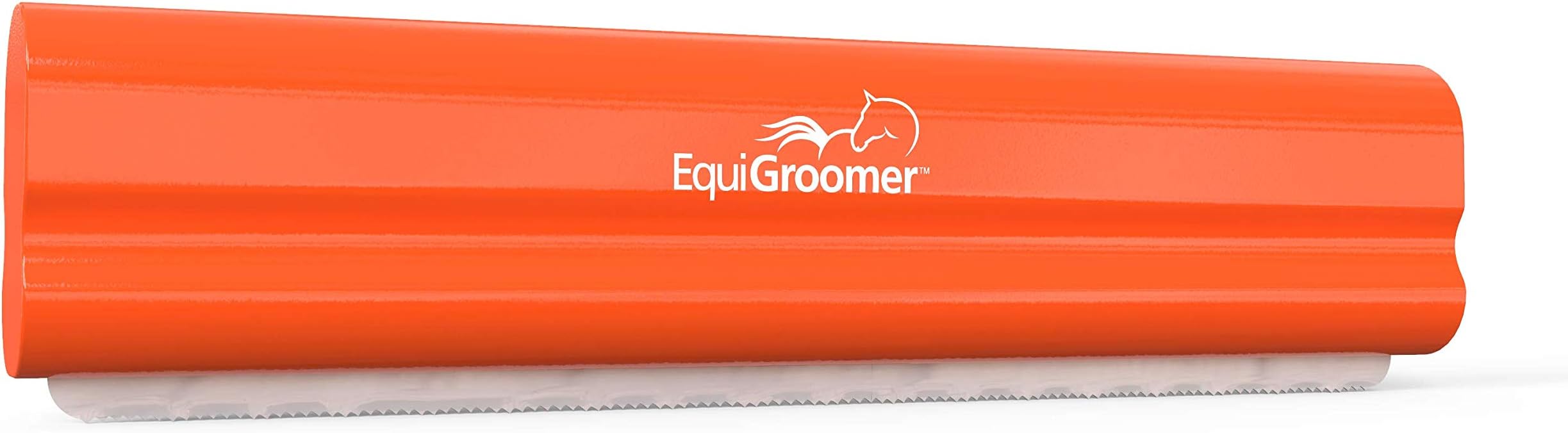 EquiGroomer Deshedding Brush for Horses | Undercoat Deshedding Tool for Large Pets with Short and Long Hair| Comb Toy Removes Loose Dirt, Hair and Fur| (Orange)