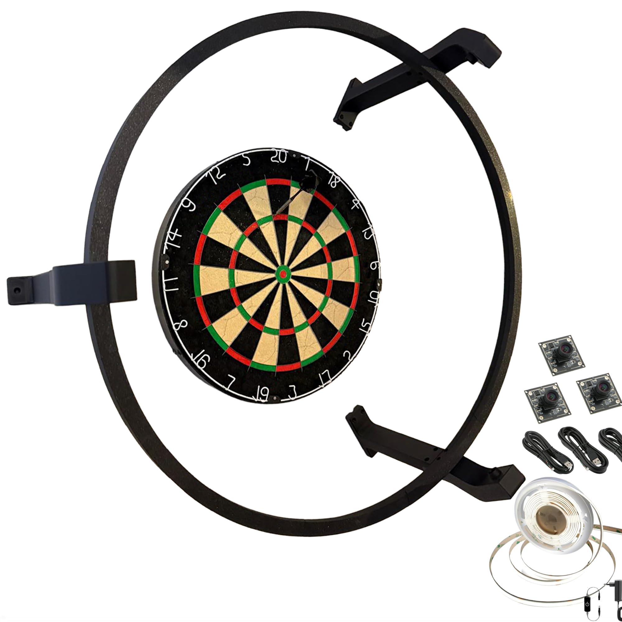 Generisch Automatisches Dart Zählsystem für Autodarts – Nie Wieder Punkte zählen | Einfache Montage | Optional mit Kamera & LED