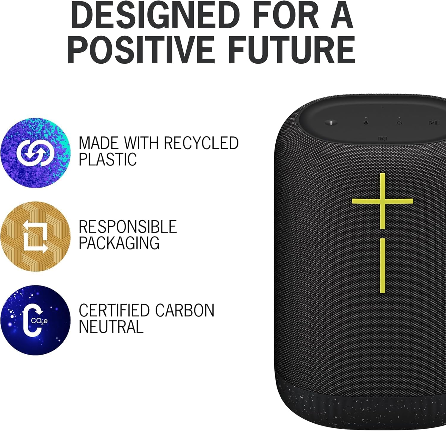 Logitech Ultimate Ears EPICBOOM, Portable Wireless Bluetooth Speaker, Big Bass and Immersive, IP67 Waterproof, Floatable, 17 Hour Battery, 180 ft Range, USB C- Charcoal Black (Renewed)