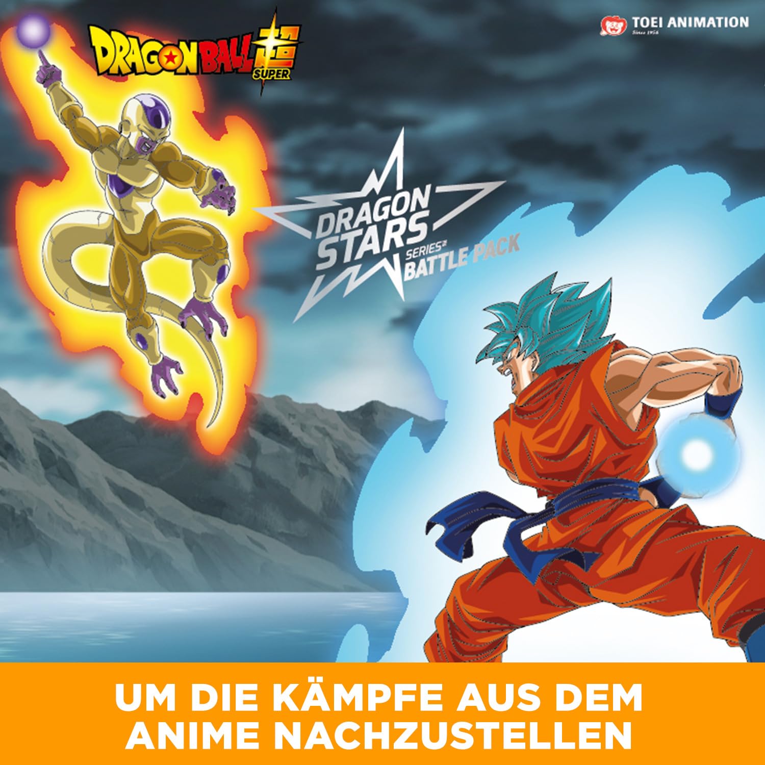 BANDAI - Dragon Stars Figuren - Dragonball Super - 17cm - Battle Pack - Golden Freezer vs Super Saiyan Blue Goku - 2er Pack - 37169