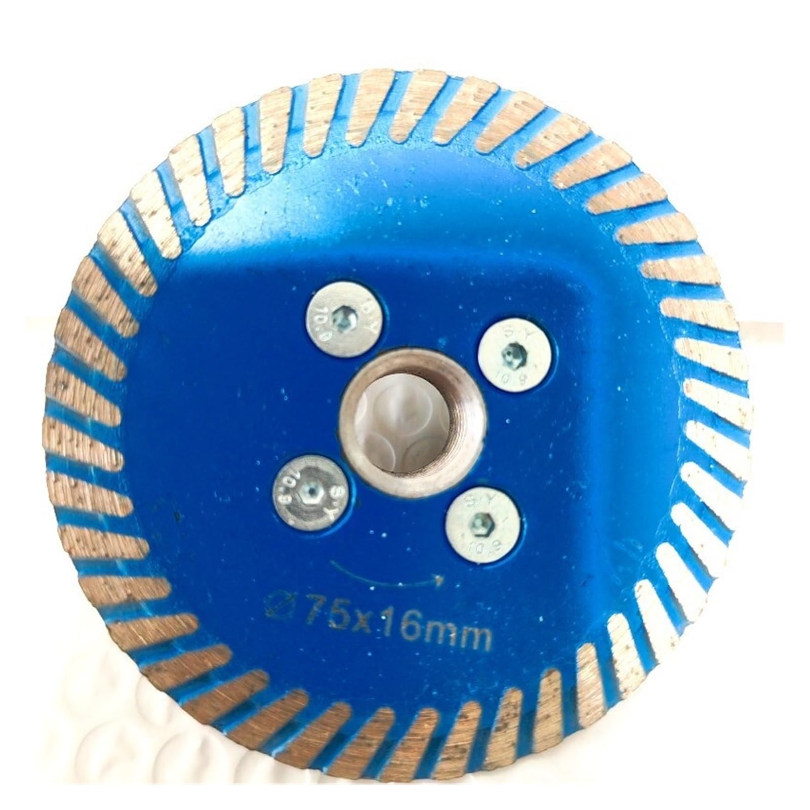 Mini sega diamantata da 75 mm Filettatura BIade M14 con disco da taglio turbo a flangia rimovibile for utensile for calcestruzzo in pietra di marmo granito