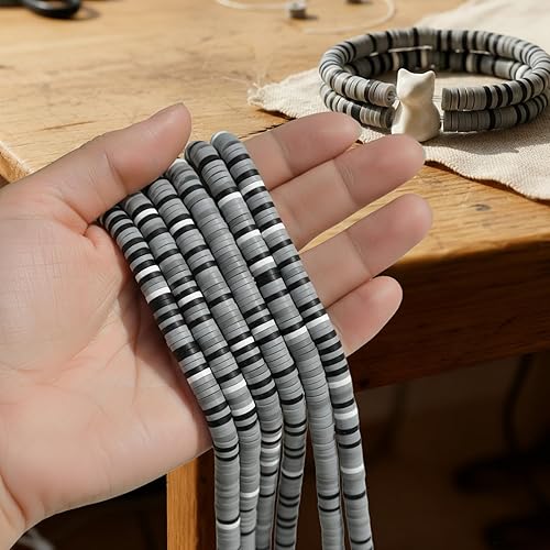 Colored Polymer Clay Strips for Sculpting and DIY Modeling Crafts for Adults Beginners Artists Home Art Studio 6 Pcs(Grey)