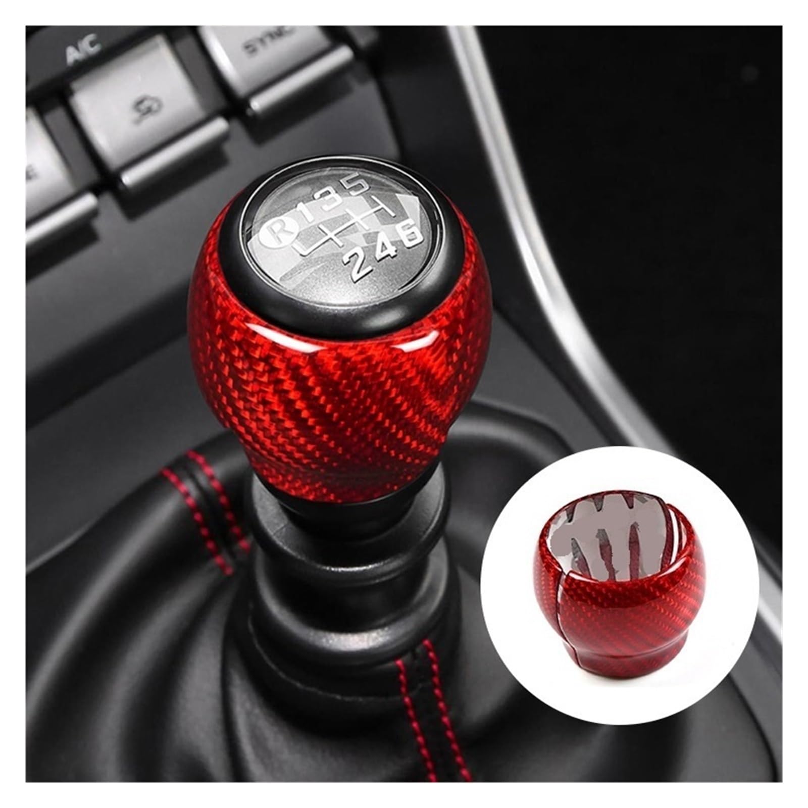 ZYHOZGJBG Compatible for Subaru BRZ 2023 Carbon Shift Knob Cover