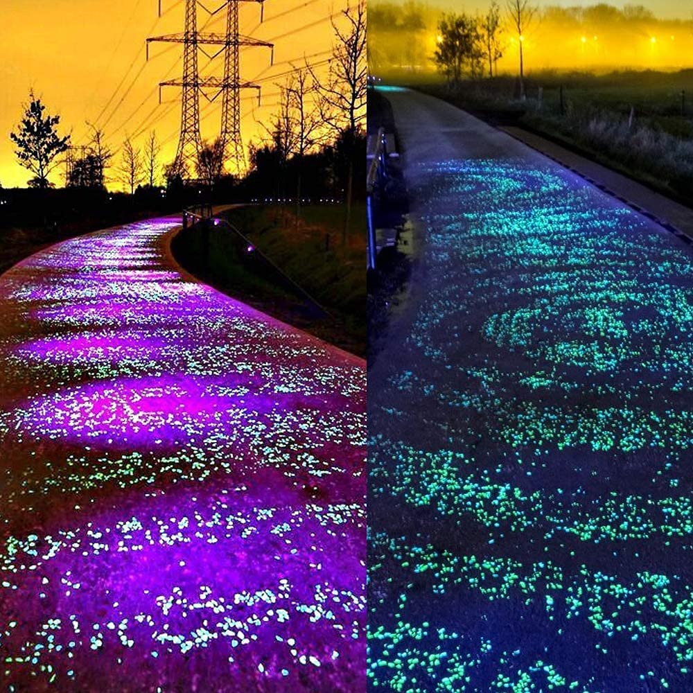 300 Pietre Luminose Blu - Ciottoli Fosforescenti Per Giardino, Acquario E Decorazioni | Lunga Durata