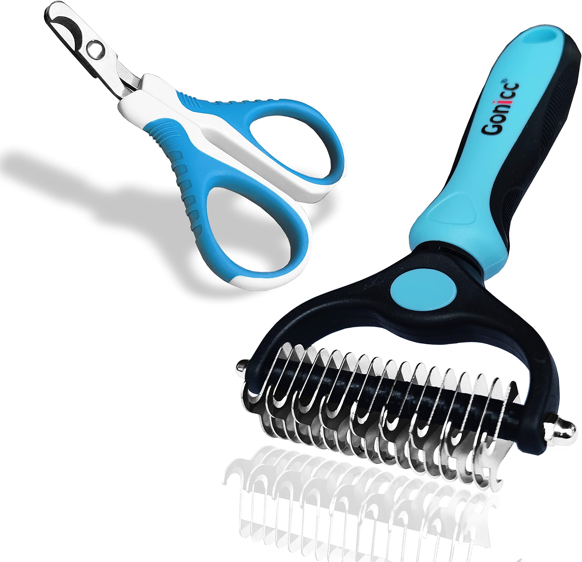 gonicc Professional Pet Nail Clippers and Dematting Comb