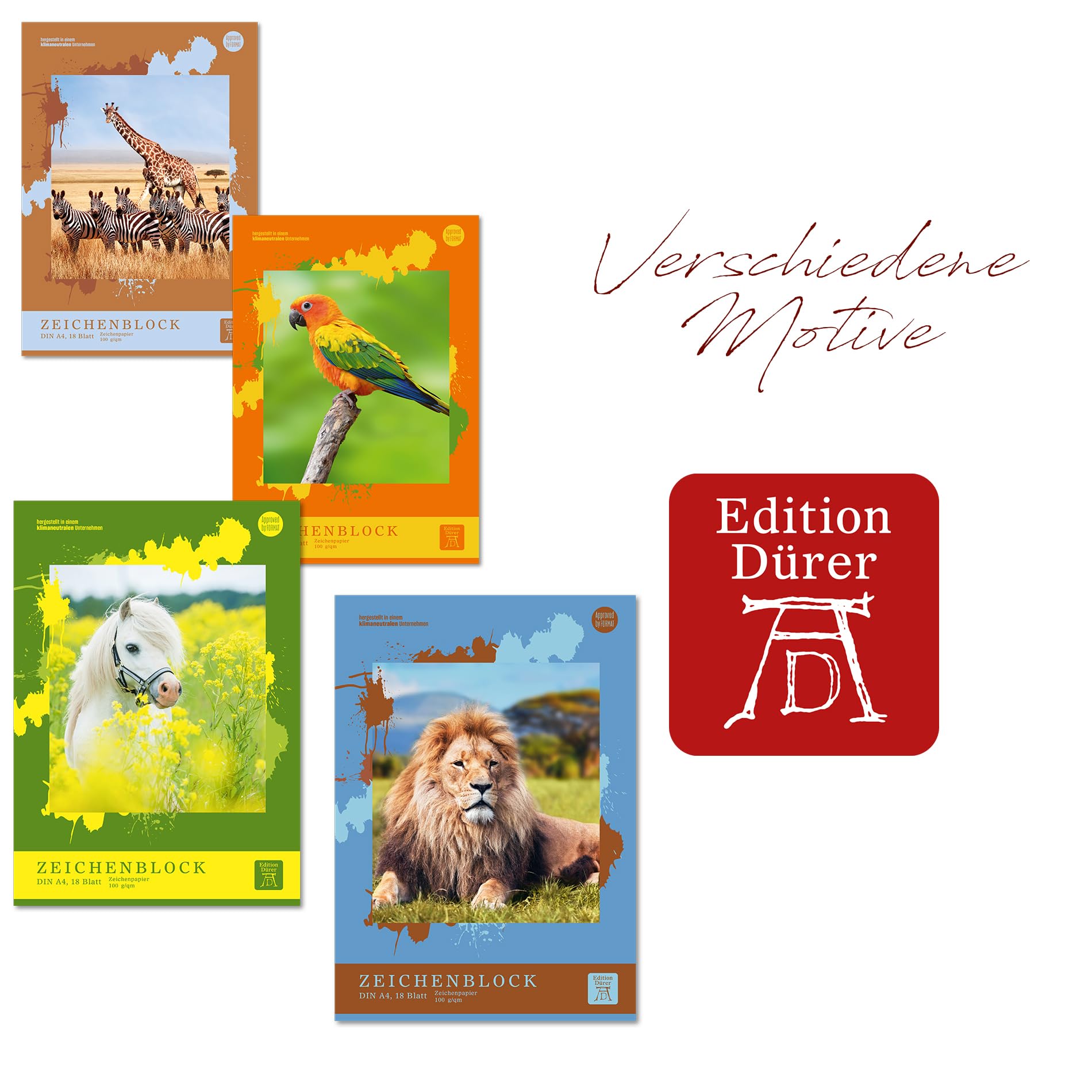 Edition Dürer Drawing Pad A3 18 Sheets 100gsm 4 Designs