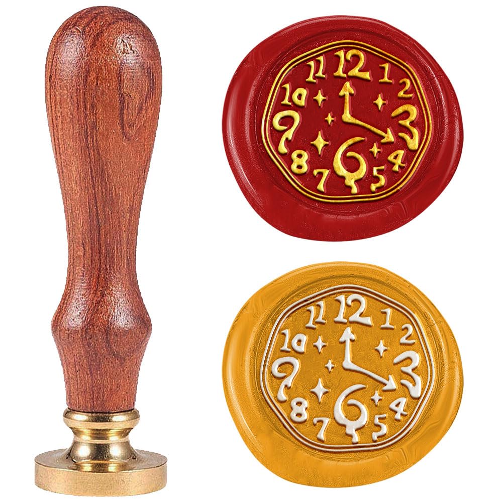 Sceau de cire vintage Magic Clock pour sceller vos lettres d'amour et cadeaux