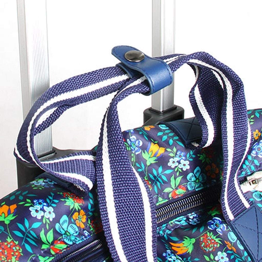 Carrelli elevatori Trolley Stampa Verde Ruota Universale Trolley Portatile Nero Borsa da Viaggio Borsa da Viaggio Pieghevole Borsa per la Spesa Retrattile