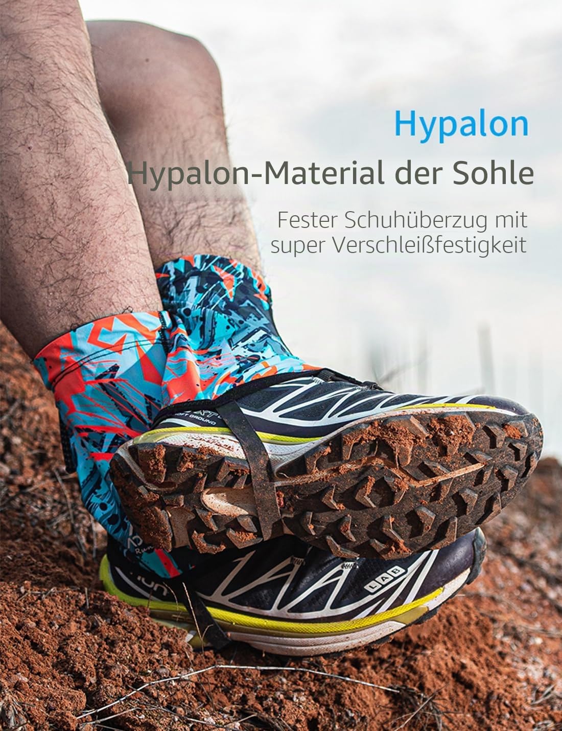 Trail Low Gamaschen für Damen und Herren Atmungsaktiv Wasserdicht Verstellbare Gamaschen zum Wandern Klettern Laufen