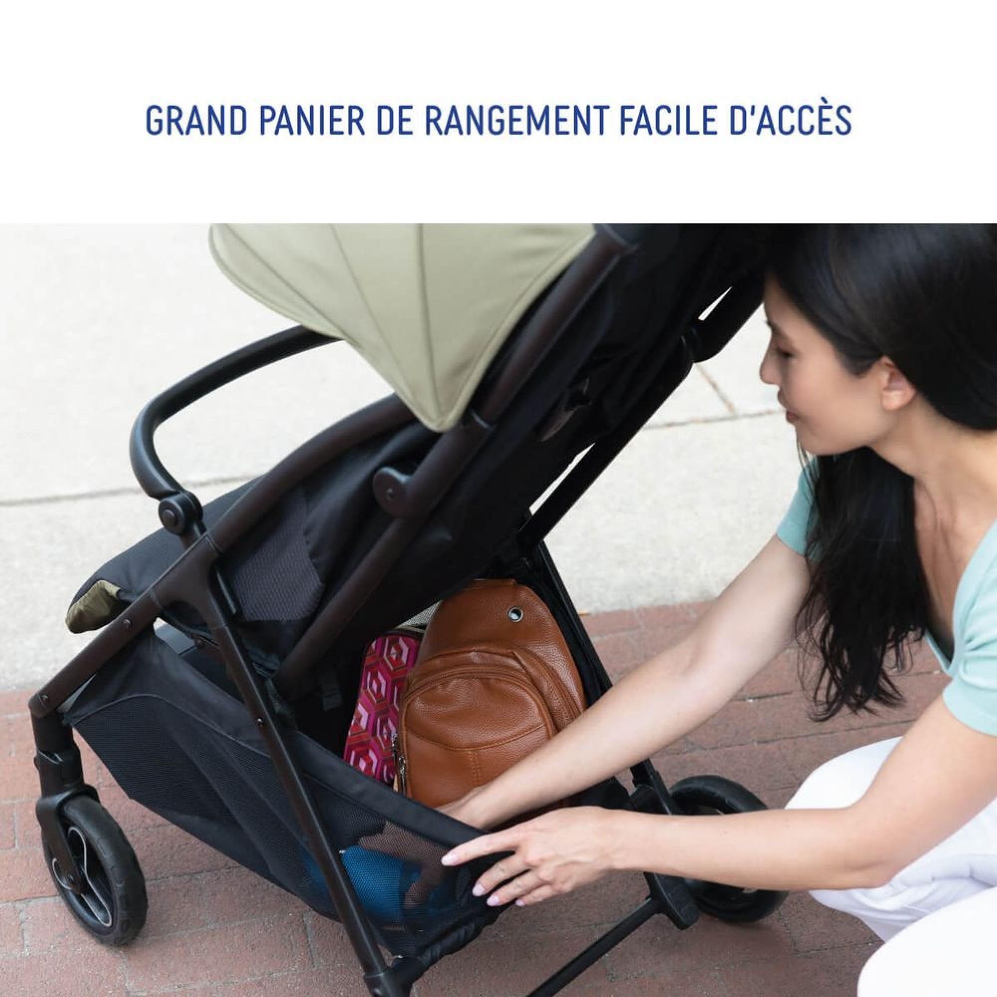Graco Myavo™ Poussette de voyage légère avec pliage rapide, de la naissance à environ 4 ans (0-22 kg), se plie rapidement, tient debout une fois pliée, habillage pluie inclus, Mint