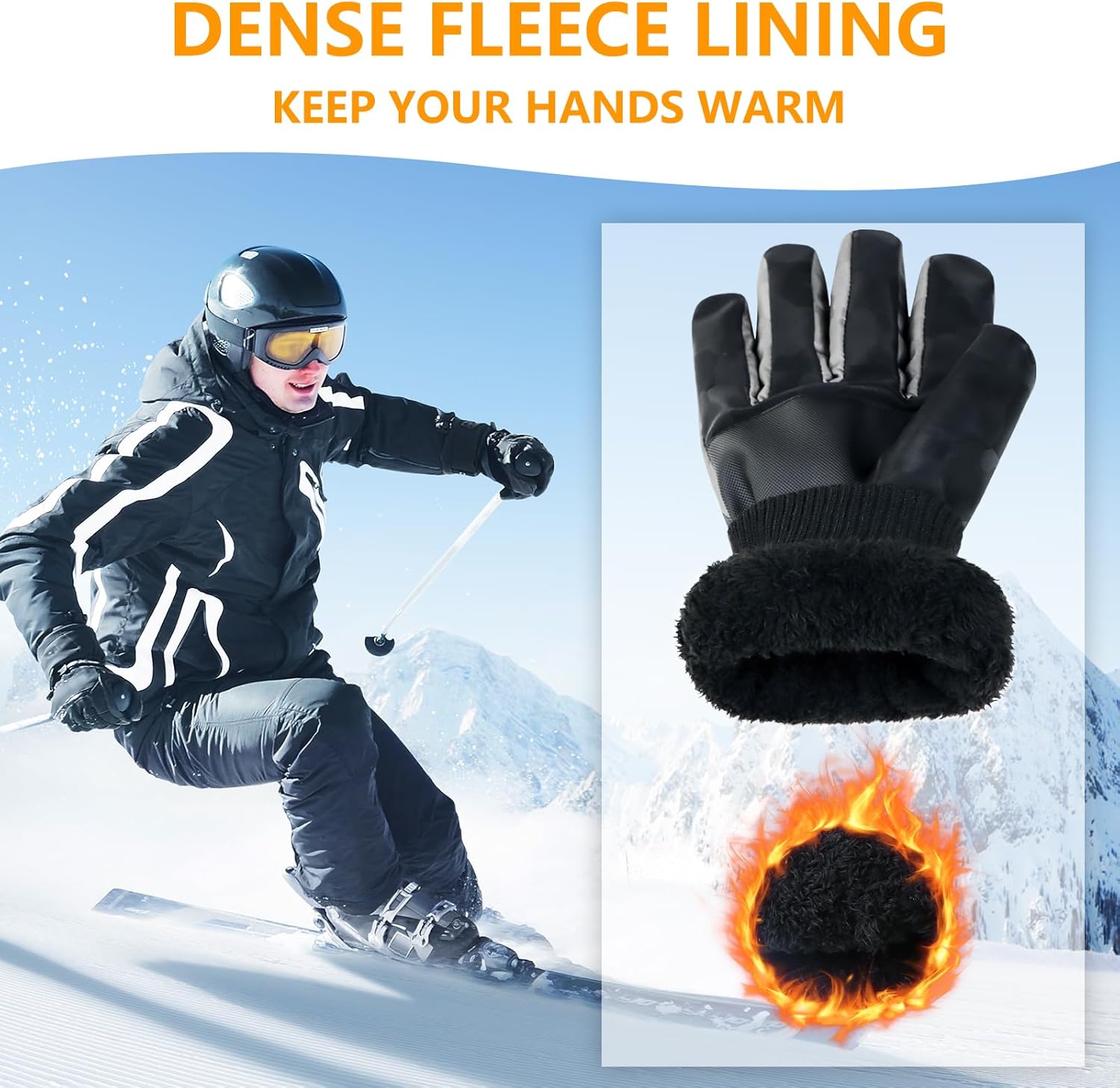 Mănuși de iarnă în diferite culori