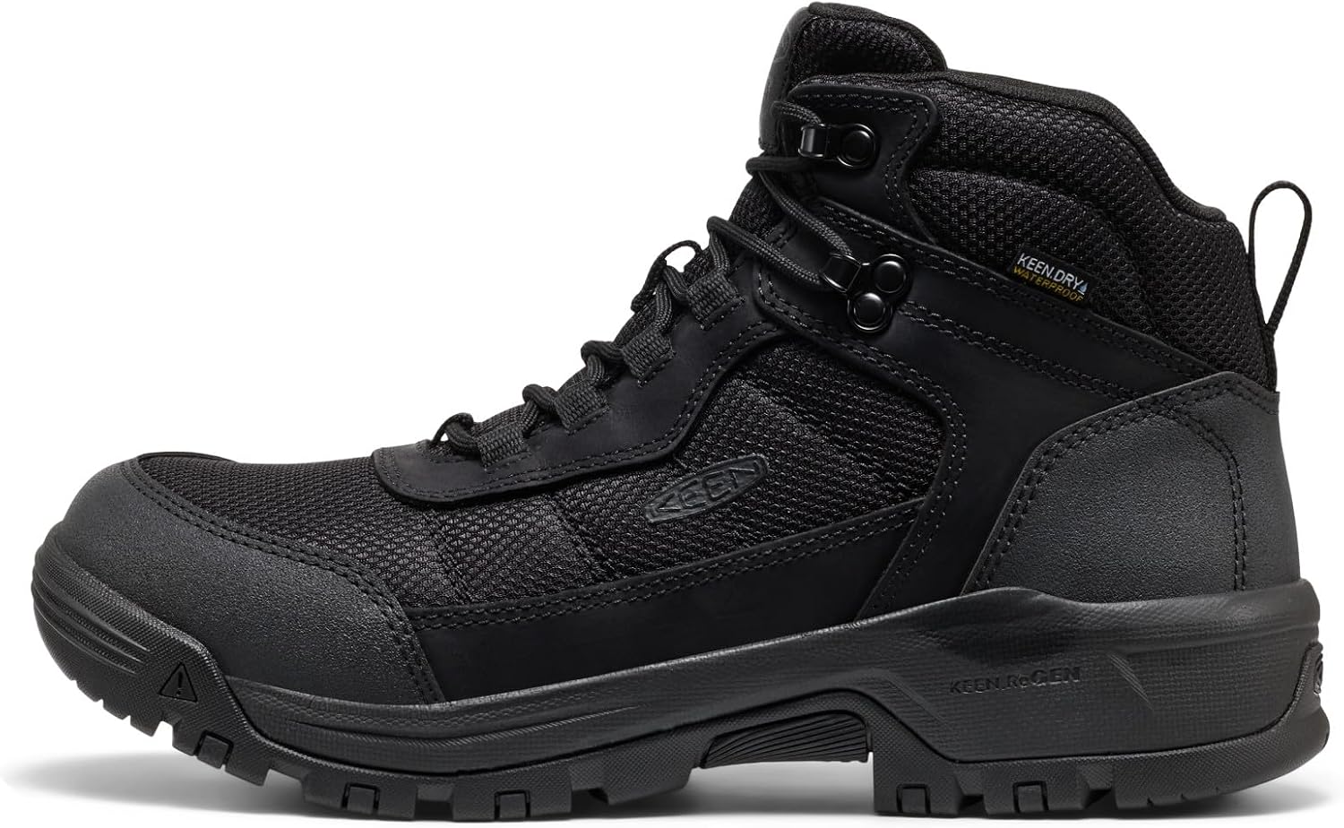 KEEN Utility Men's Skokie Hiker Style Mid Height Soft Toe 90 Degree Waterproof Work Boots