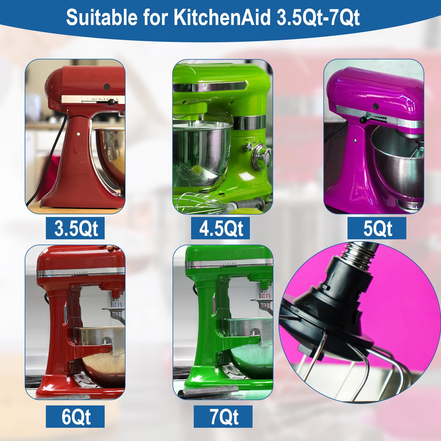 Roestvrijstalen veer en sluitring kit voor staande mixer perfecte