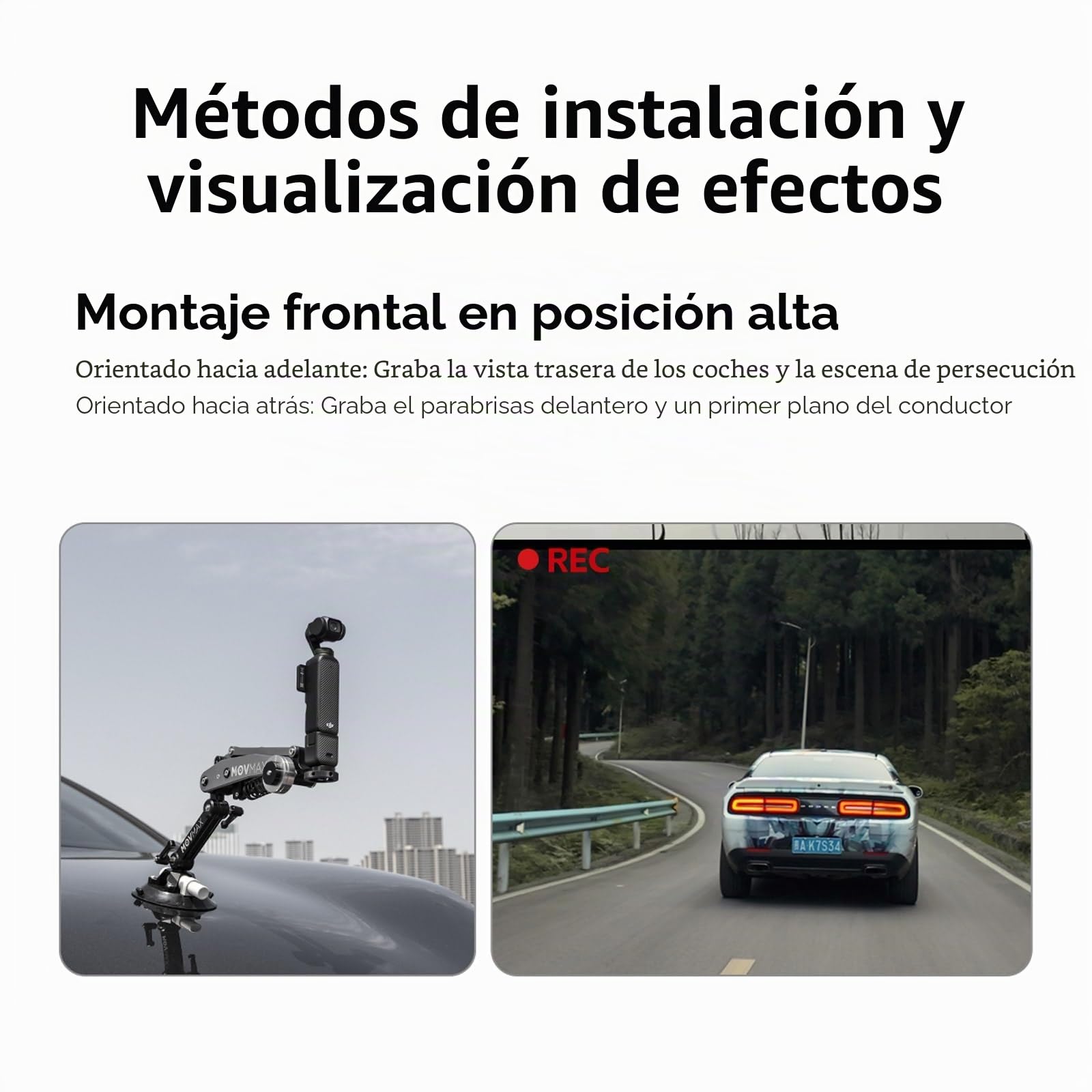 Vaxis Global Movmax - Brazo de Cuchilla para cámaras dji Pocket 3, Insta 360 y GoPro Hero 12 con tecnología de Brazo N2 y Tornillo de Bloqueo Universal