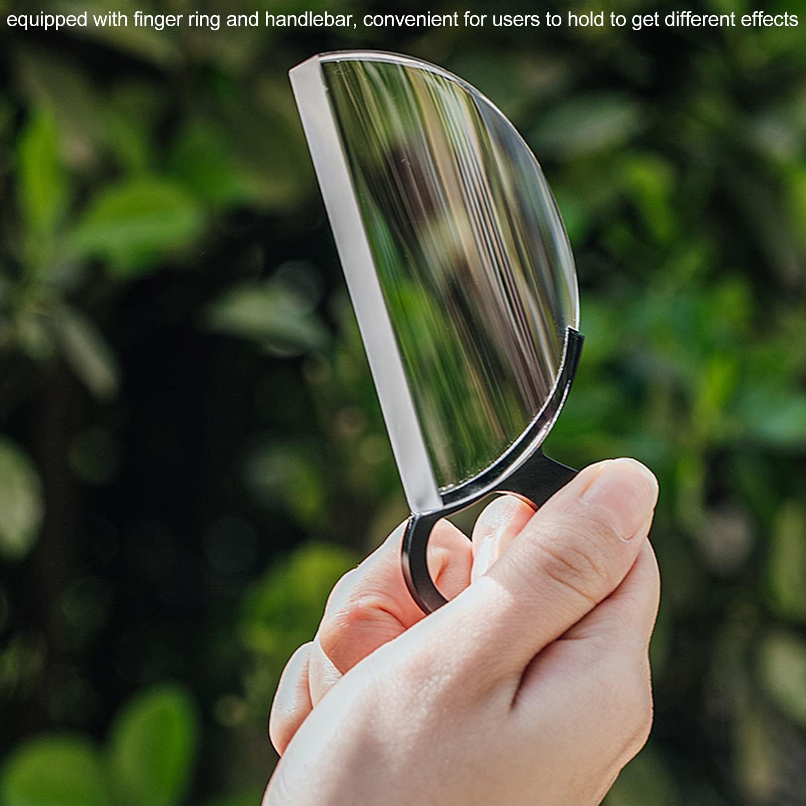 Dpofirs Filtro a Caleidoscopio Palmare da 80 Mm, Lente Prismatica in Vetro Semicircolare con Prisma per Fotocamera per Fotografia, Accessori per Fotocamere Fotografiche con Prisma in Vetro Ottico
