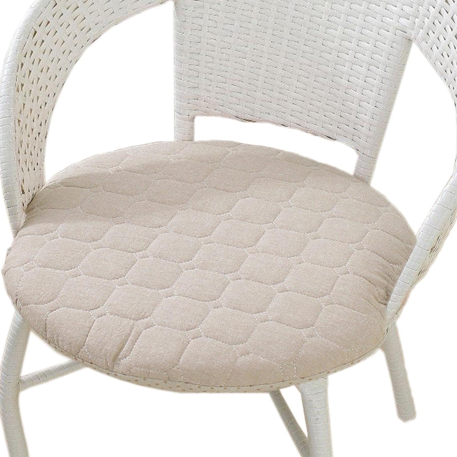 IvyLoutish Anti-Slip Round Seat Cushions, Soft Circle Stool Pads, for Kitchen, Dining, Breakfast Nook & Counter Height Chairs