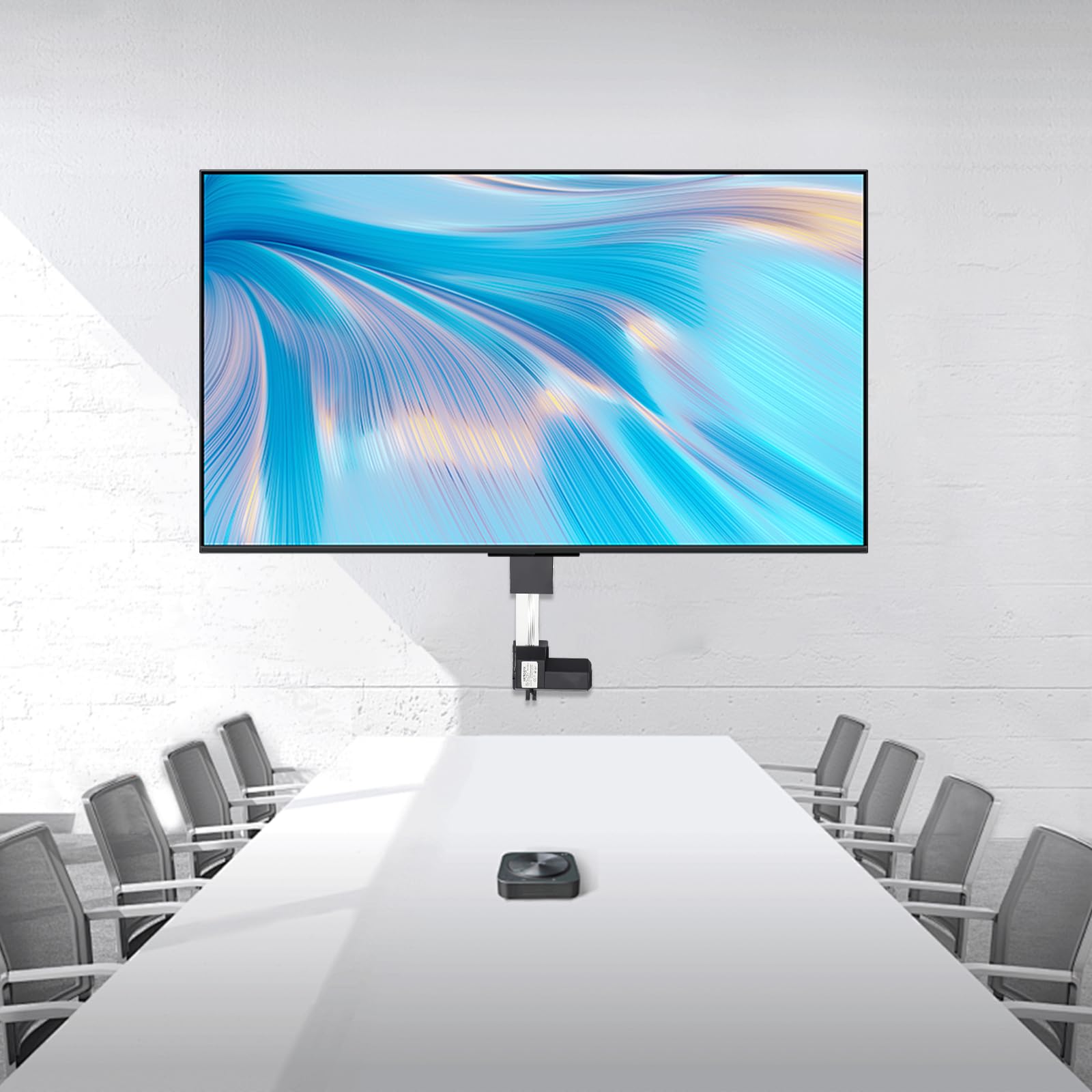 Soporte de pared para TV eléctrico, giratorio, con mando a distancia, soporte de pared para televisores, hasta 50 kg