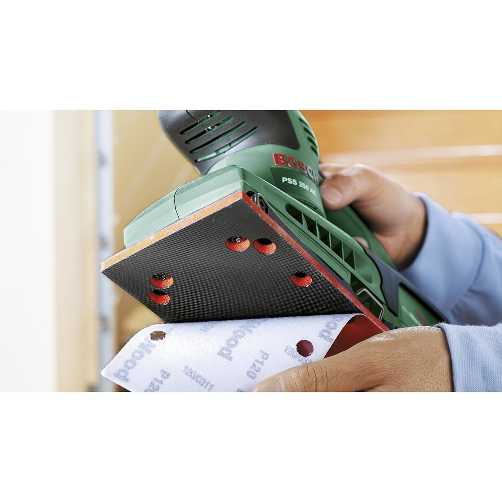 Levigatrice Vibrante PSS 250 AE 250W - Con Valigetta E 25 Fogli Abrasivi - Foto 5