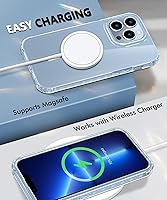 Vista 5 de Compatible with iPhone 13 Pro Max Case Clear, Built-in Screen Protector, with Camera Lens Protector, [Compatible with MagSafe] Full Body Phone Case