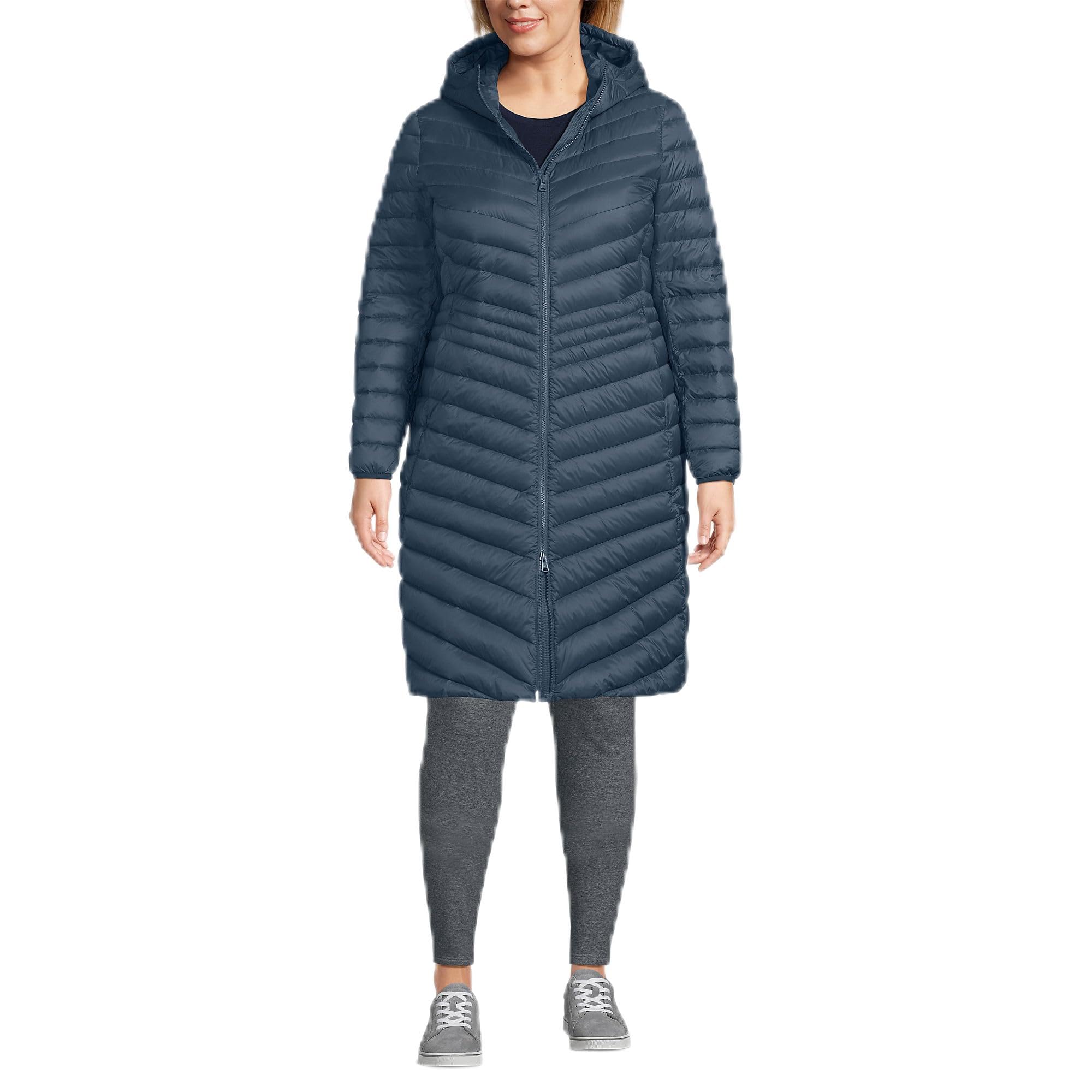 Lands' End Ultralight Packable Long Down Coat