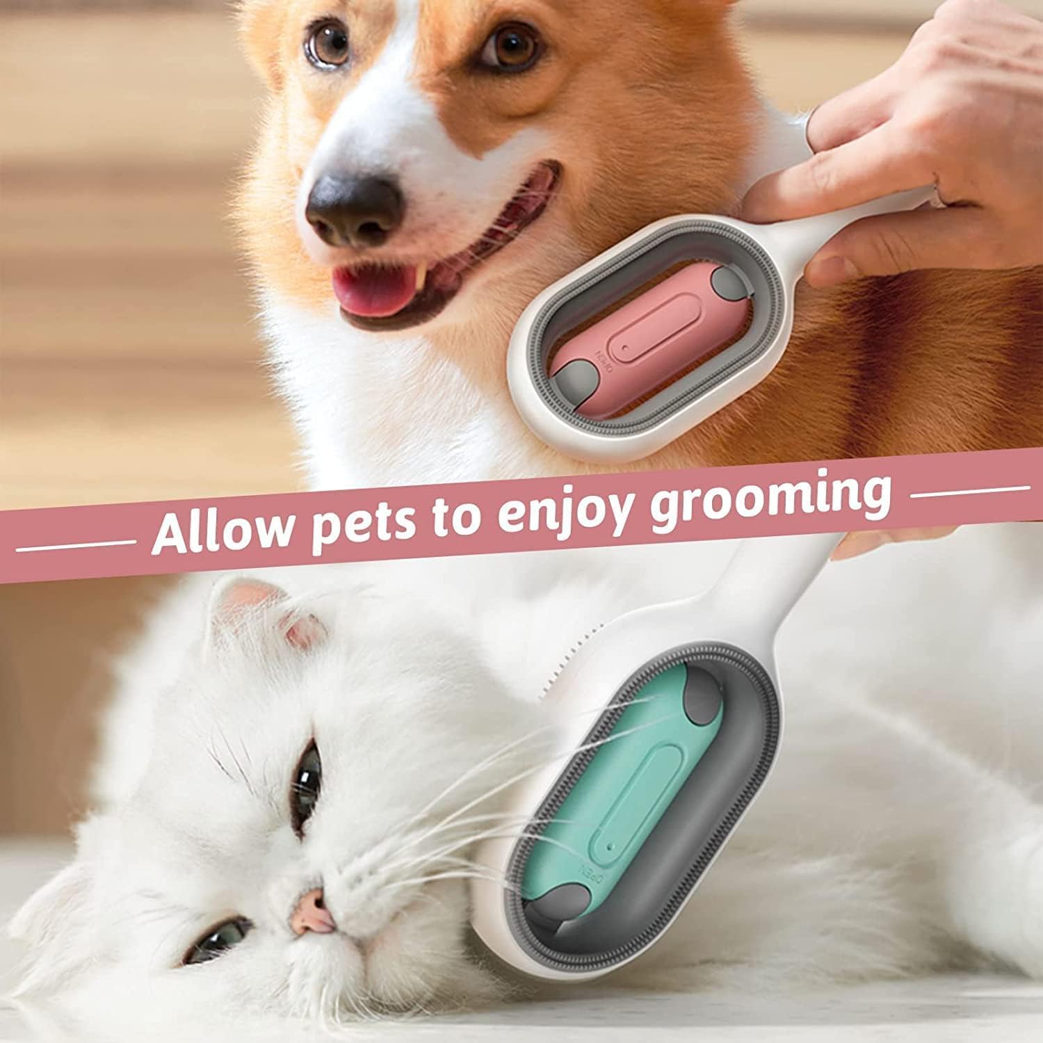 Amazon.co.jp: 2023新型 シンク付き ペット用ブラシ 猫 犬ブラシ