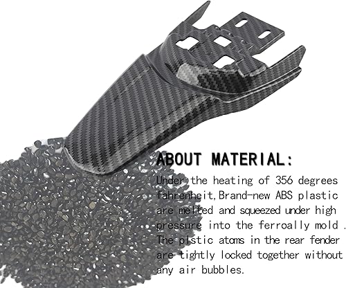 Miniatura 4 de Guardabarros trasero Sur Ron, imitación fibra de carbono Dirt Bike trasero Fender Protectorfor Sur-Ron Light Bee Guardabarros trasero,Guardabarros