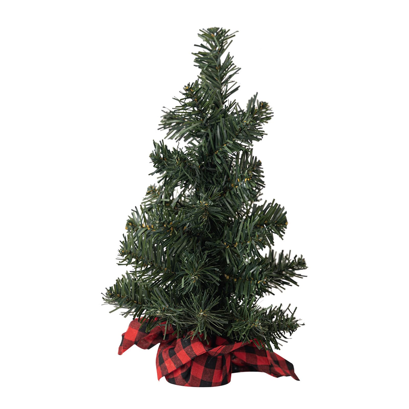 Miniature Christmas Tree Tree with Burlap Base Desktop Ornament Tabletop Decoration Stylish Festival Embellishment Holiday Decoration