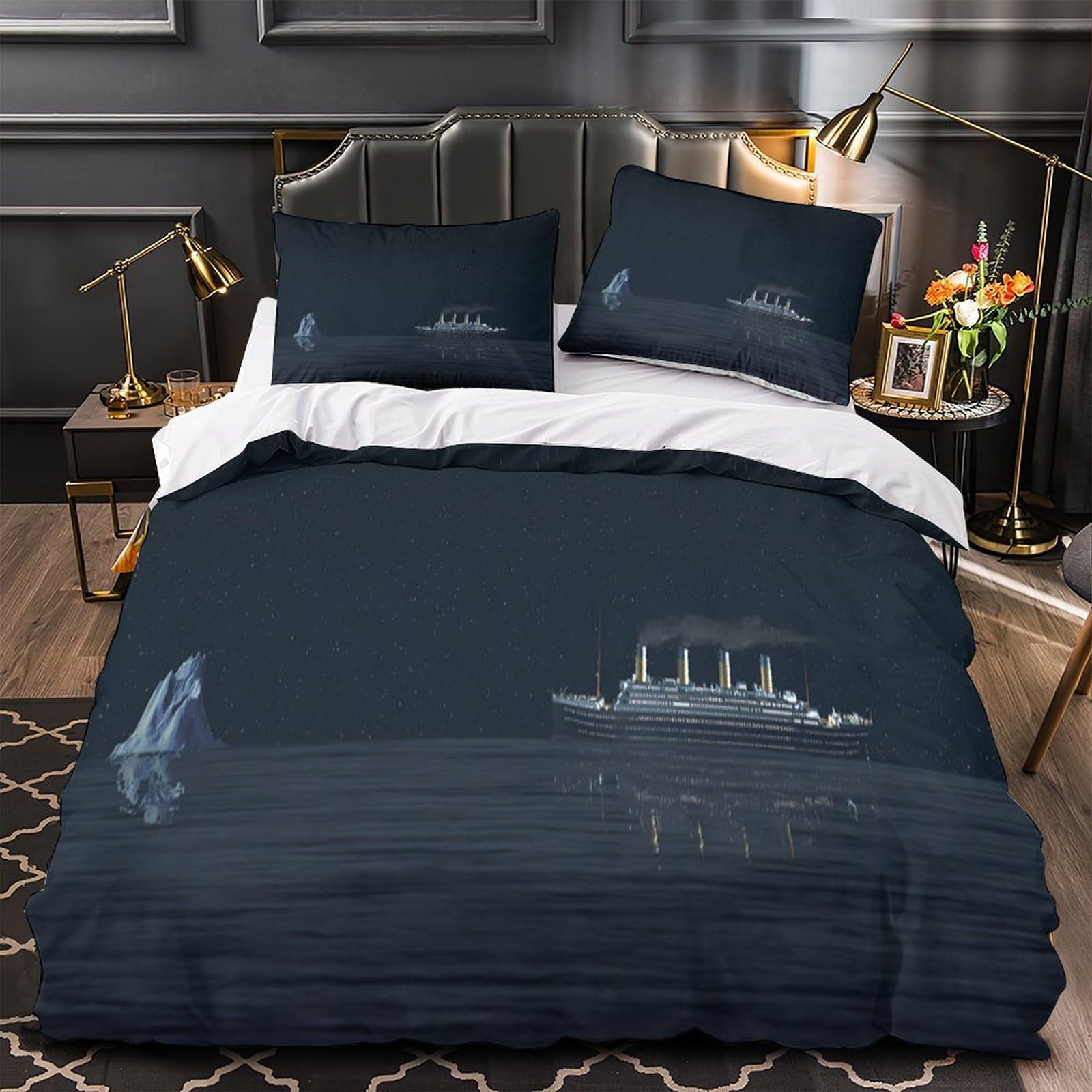 Parure de lit léopard nocturne pour transformer la chambre d'un ado avec confort 3D unique