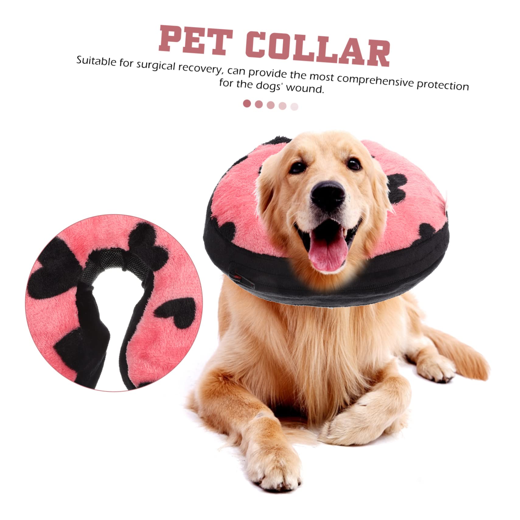 Toddmomy 2piezas Collar Inflable De para Mascotas Collar Protector para Gatos y Perros Accesorio De Post- Previene Rasguños y Mordeduras Comodidad y Portabilidad