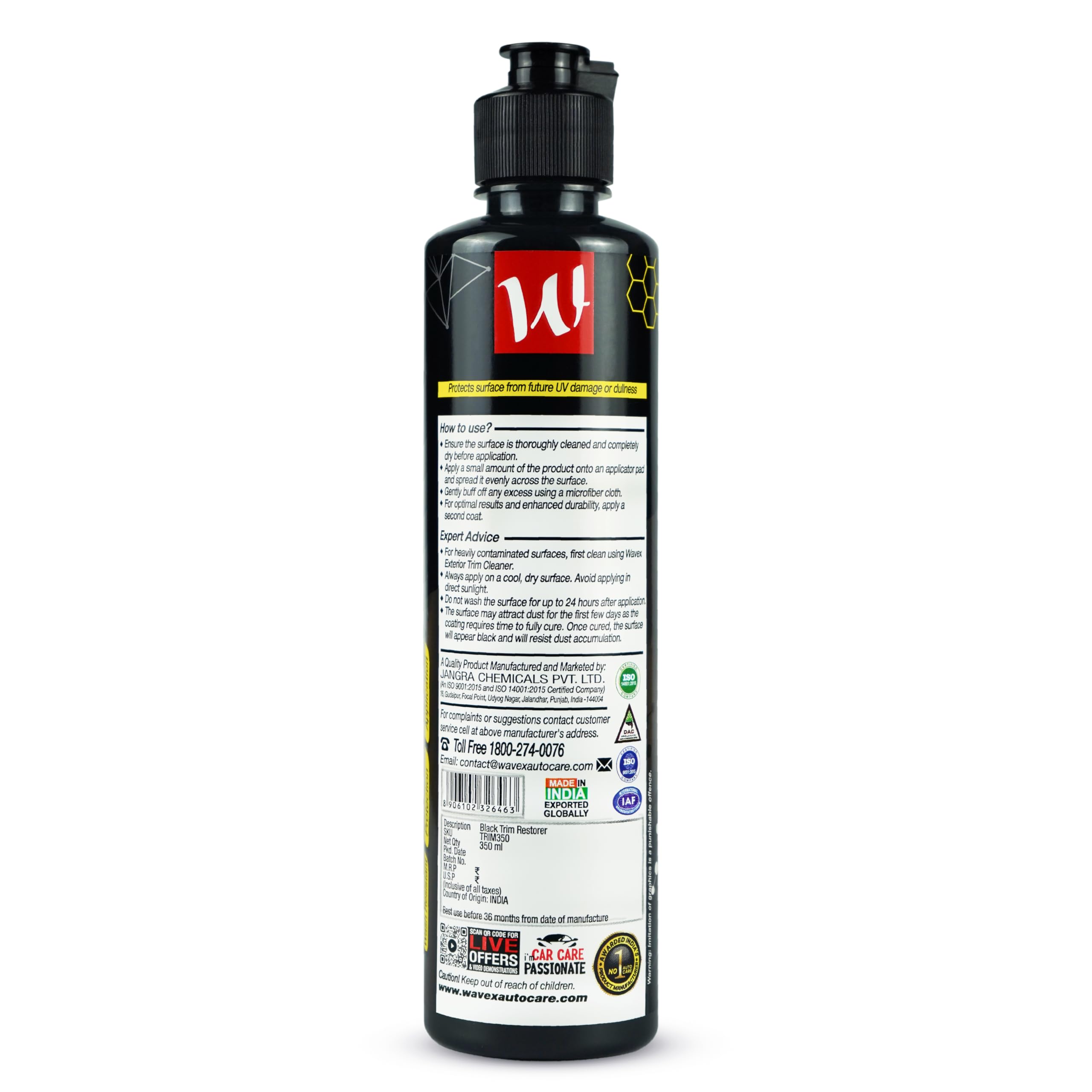 Restore Black Trim & Bumpers with Wavex Renew+ -7