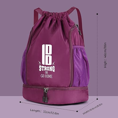 Miniatura 6 de brooman Bolsas de fútbol juveniles para niños y niñas, mochila para fútbol, baloncesto, voleibol y fútbol con compartimento para pelotas