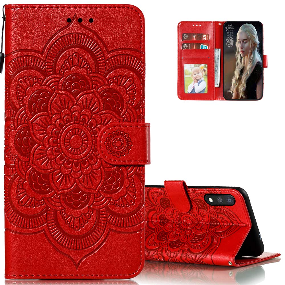 LEMAXELERSSamsung Galaxy A01 Phone Case, Phone Cover, Mobile Cover, Slim 3D Luxury Print PU Leather Wallet Case