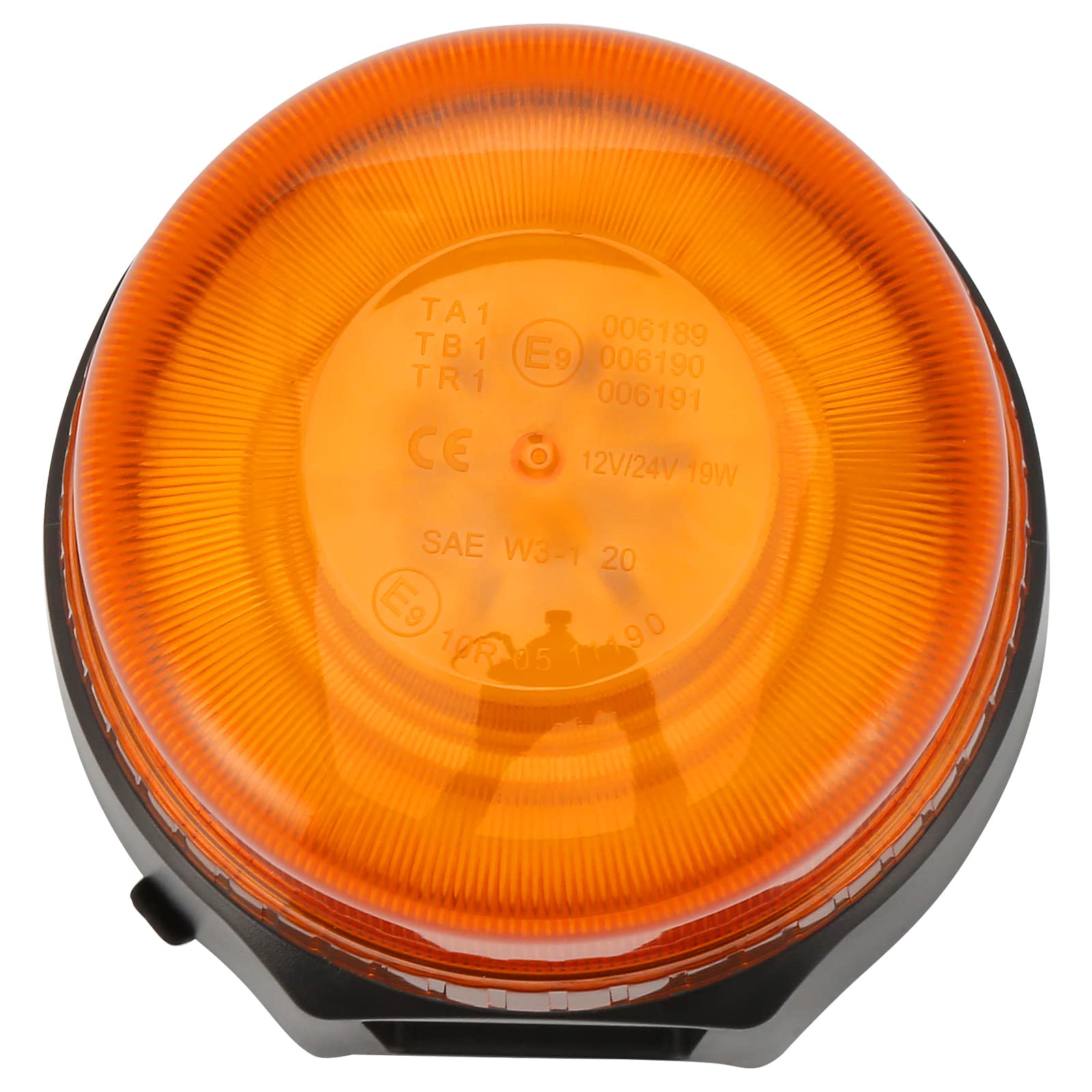 D-TECH LED wiederaufladbare Rundumleuchte magnetisch Kabellose Rundumkennleuchte gelb für Auto Landwirtschaft Bauwesen LED Notfall Warnleuchte magnetisch, Blitzleuchten Zertifiziert nach ECE R65 R10