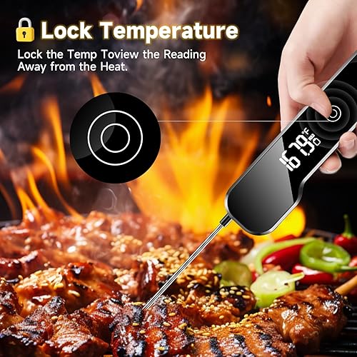 Miniatura 5 de Termómetro de lectura instantánea, termómetro impermeable para alimentos de cocina